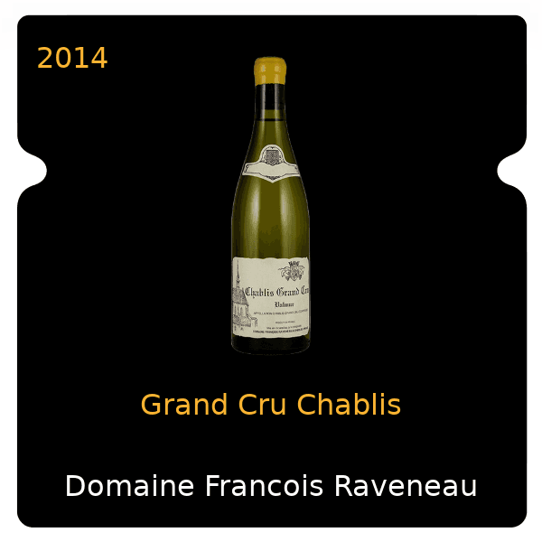 Francois Raveneau Grand Cru Chablis 2014