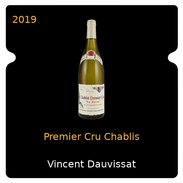 Vincent Dauvissat Premier Cru Chablis 2019
