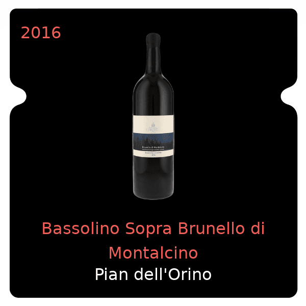 Pian dell'Orino Bassolino Sopra Brunello di Montalcino 2016