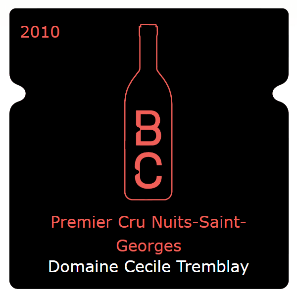 Cecile Tremblay Premier Cru Nuits-Saint-Georges 2010