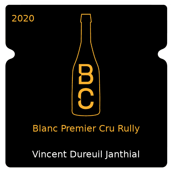 Vincent Dureuil Janthial Blanc Premier Cru Rully 2020