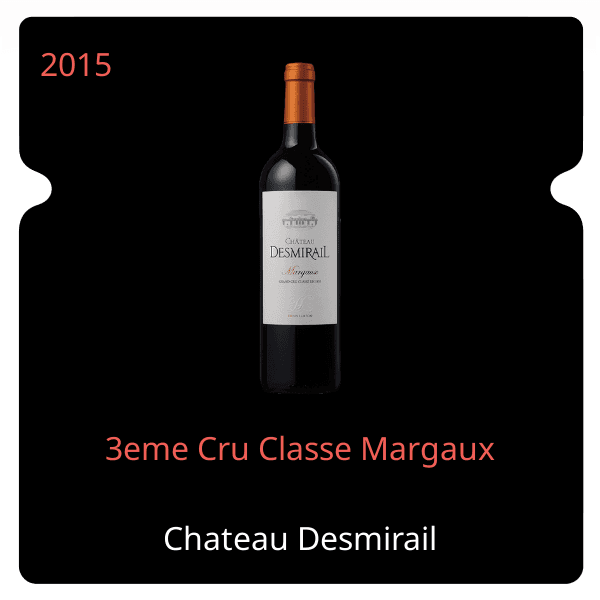 Desmirail 3eme Cru Classe Margaux 2015