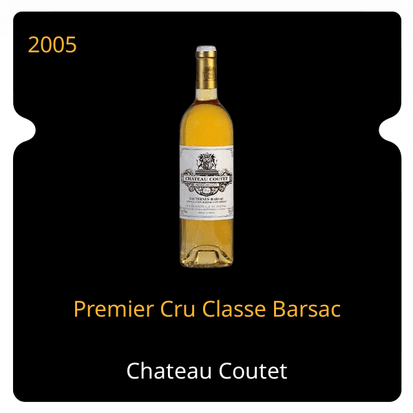 Coutet Premier Cru Classe Barsac 2005