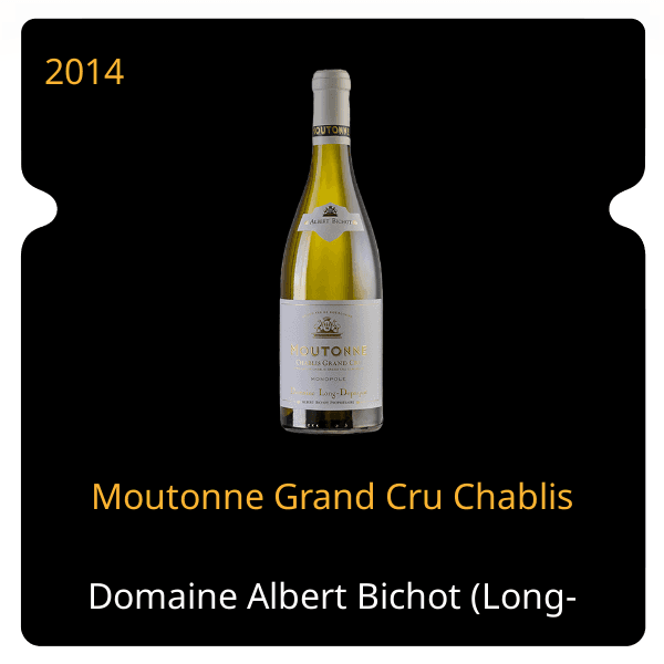 Albert Bichot (Long Depaquit) Moutonne Grand Cru Chablis 2014