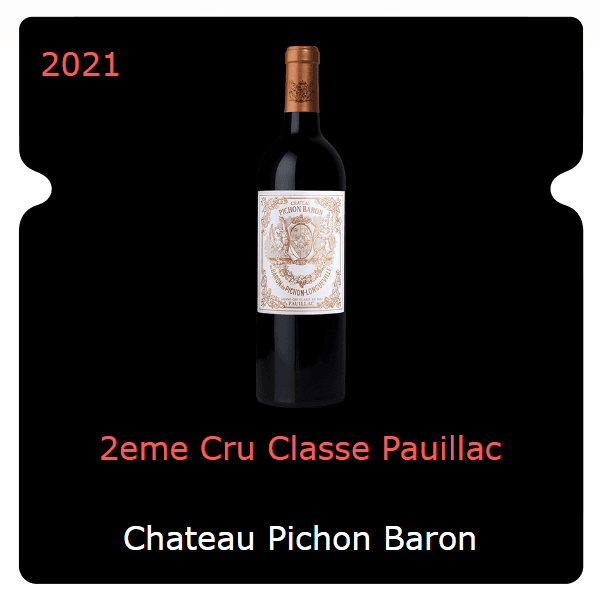 Pichon Baron 2eme Cru Classe Pauillac 2021
