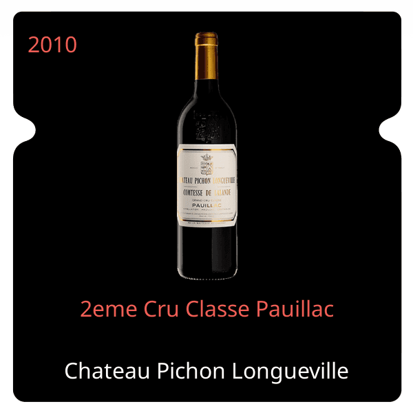 Pichon Longueville Comtesse de Lalande 2eme Cru Classe Pauillac 2010