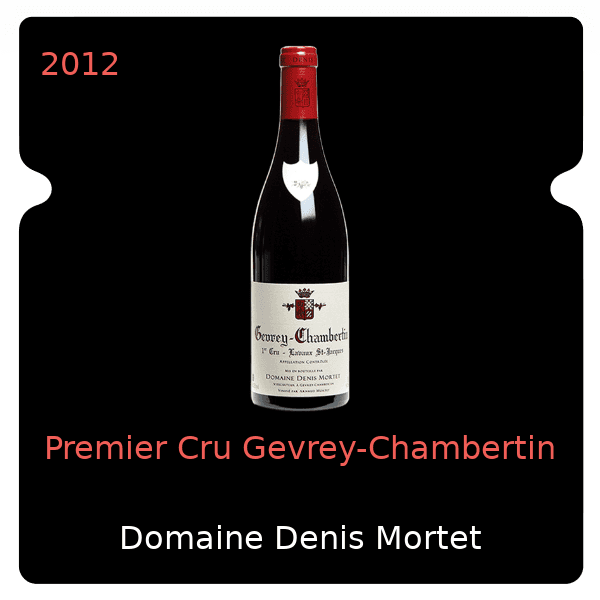 Denis Mortet Premier Cru Gevrey-Chambertin 2012