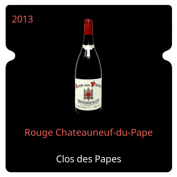 Papes Rouge Chateauneuf-du-Pape 2013