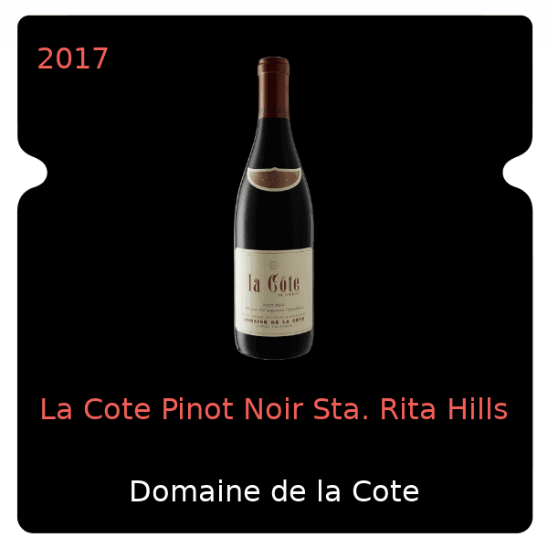 Cote La Cote Pinot Noir Sta. Rita Hills 2017
