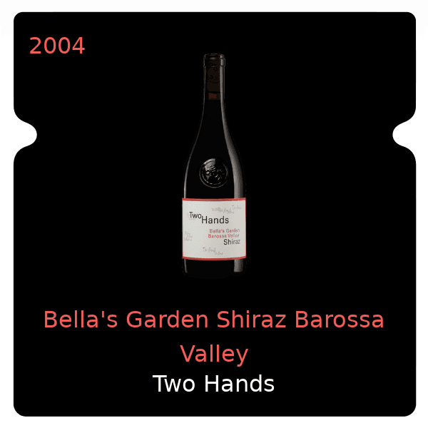 Two Hands Bella's Garden Shiraz Barossa Valley 2004