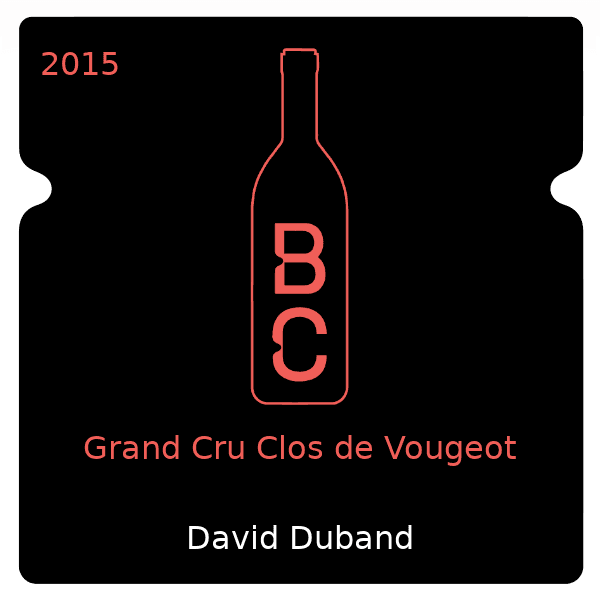 David Duband Grand Cru Clos de Vougeot 2015