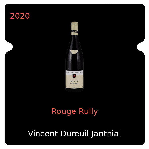 Vincent Dureuil Janthial Rouge Rully 2020