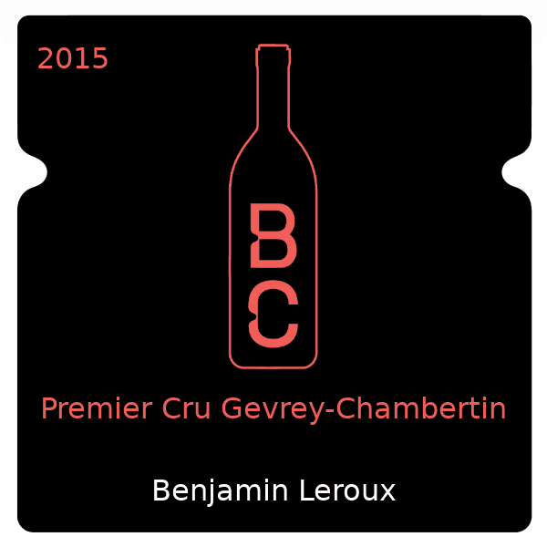 Benjamin Leroux Premier Cru Gevrey-Chambertin 2015