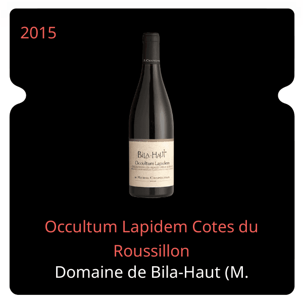Bila-Haut (M. Chapoutier) Occultum Lapidem Cotes du Roussillon 2015