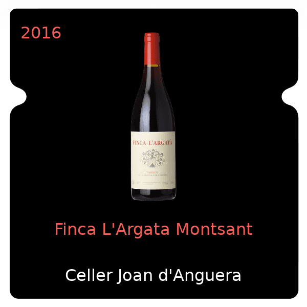 Joan d'Anguera Finca L'Argata Montsant 2016