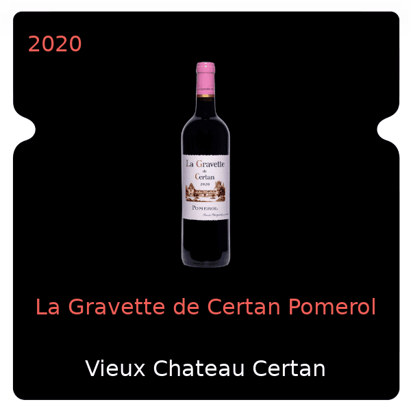 Vieux Chateau Certan La Gravette de Certan Pomerol 2020