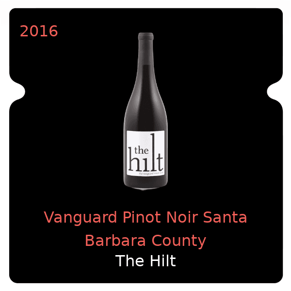 Hilt Vanguard Pinot Noir Santa Barbara County 2016