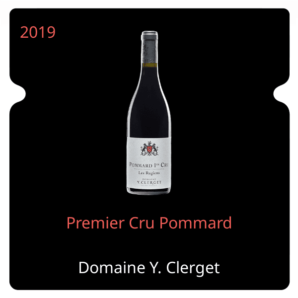 Y. Clerget Premier Cru Pommard 2019