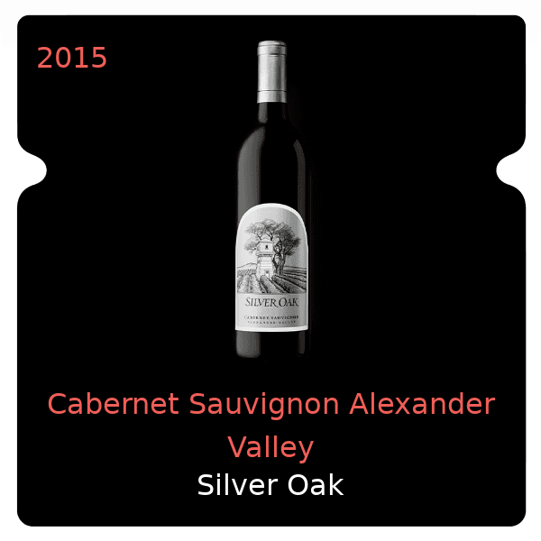 Silver Oak Cabernet Sauvignon Alexander Valley 2015