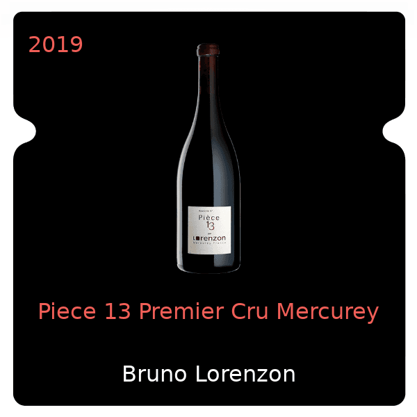 Bruno Lorenzon Piece 13 Premier Cru Mercurey 2019
