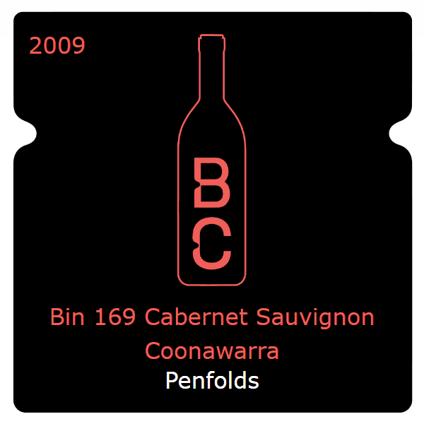 Penfolds Bin 169 Cabernet Sauvignon Coonawarra 2009