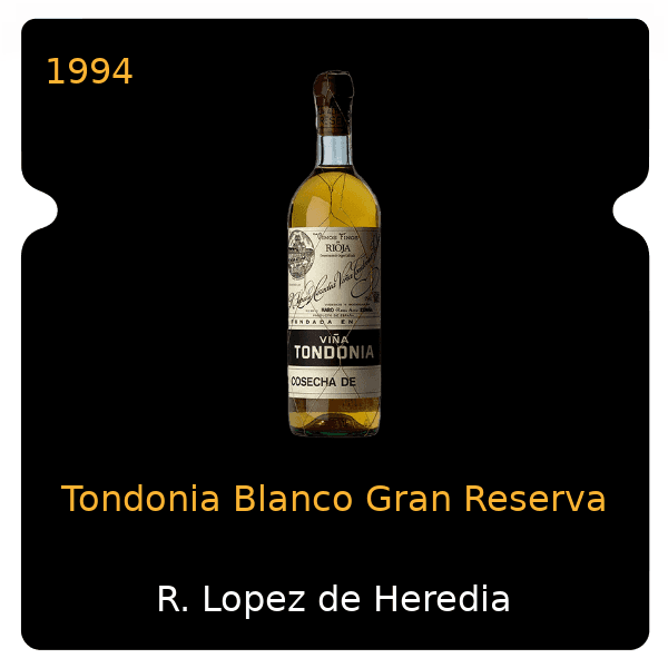 R. Lopez de Heredia Tondonia Blanco Gran Reserva 1994