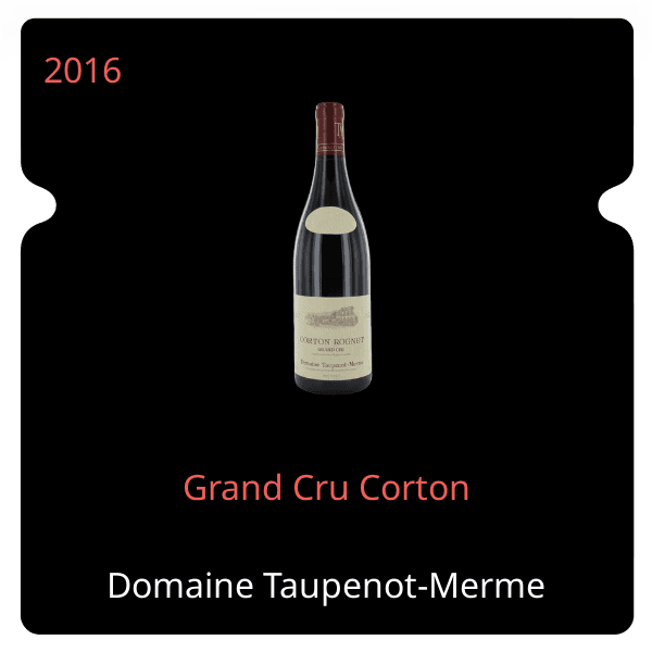 Taupenot Merme Grand Cru Corton 2016