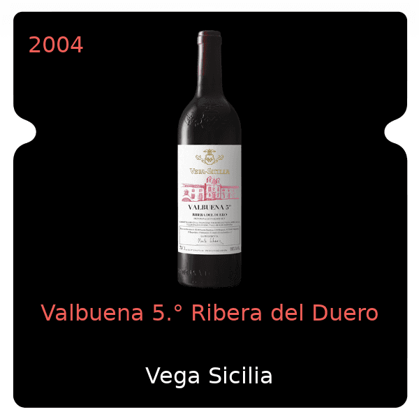 Vega Sicilia Valbuena 5.° Ribera del Duero 2004