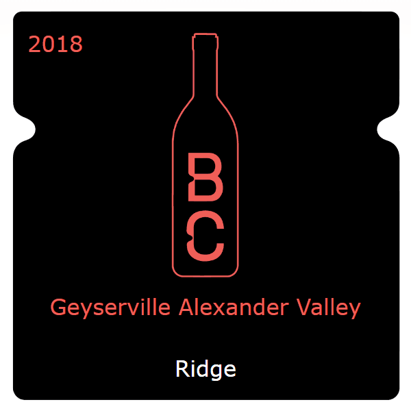 Ridge Geyserville Alexander Valley 2018