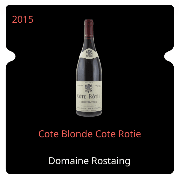 Rostaing Cote Blonde Cote Rotie 2015
