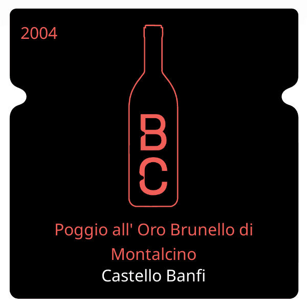 Banfi Poggio all' Oro Brunello di Montalcino 2004