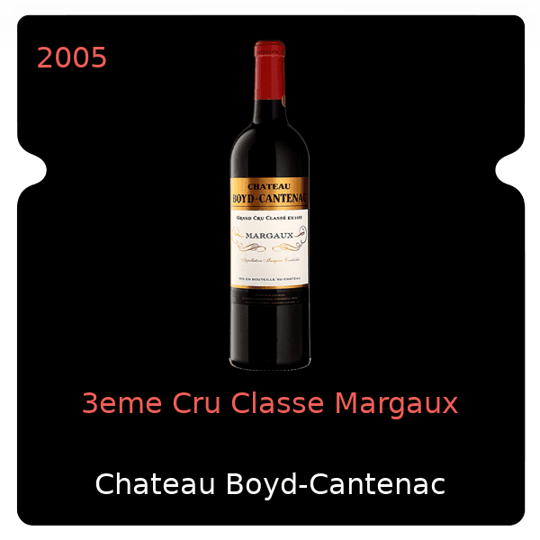 Boyd-Cantenac 3eme Cru Classe Margaux 2005