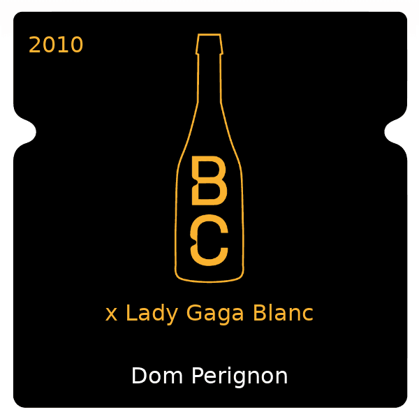 Dom Perignon x Lady Gaga Blanc 2010