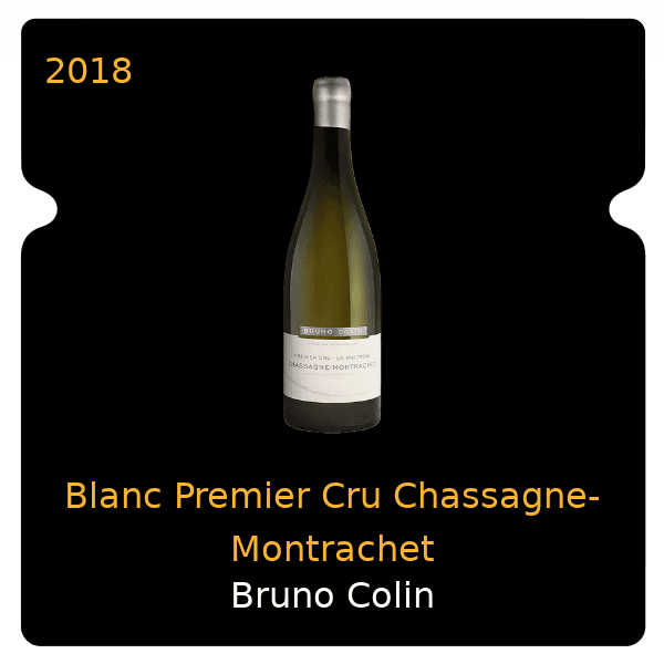 Bruno Colin Blanc Premier Cru Chassagne-Montrachet 2018