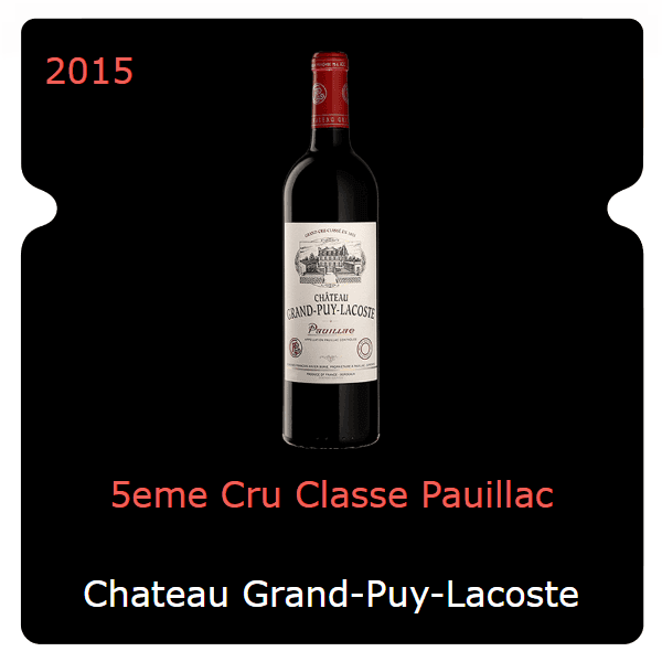 Grand-Puy-Lacoste 5eme Cru Classe Pauillac 2015