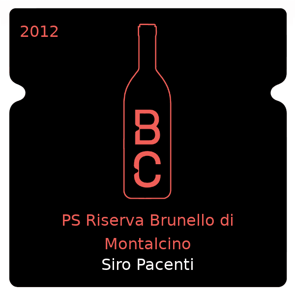 Siro Pacenti PS Riserva Brunello di Montalcino 2012