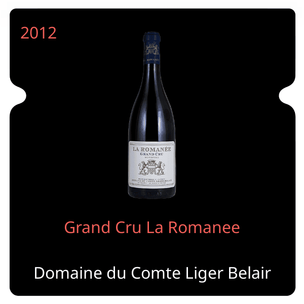 Comte Liger Belair Grand Cru La Romanee 2012