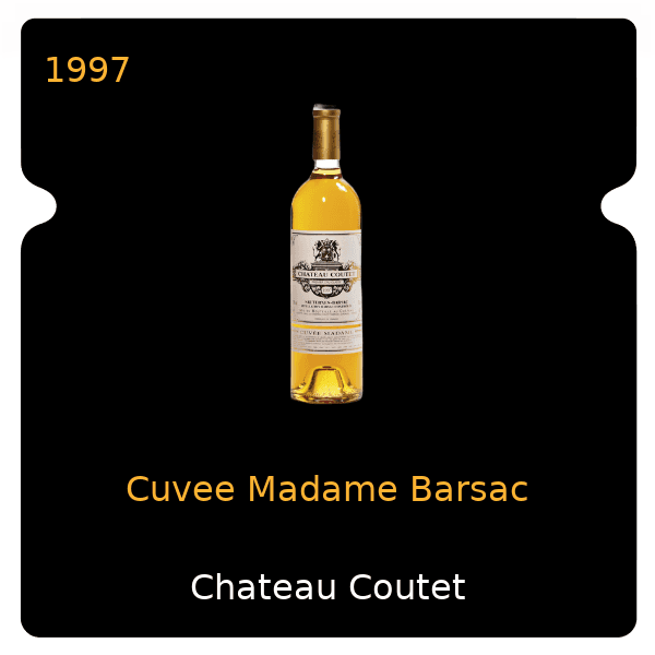 Coutet Cuvee Madame Barsac 1997