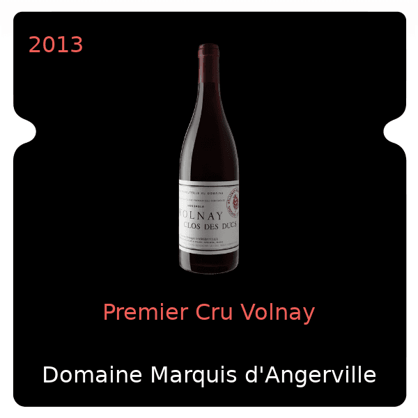 Marquis d'Angerville Premier Cru Volnay 2013
