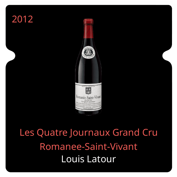 Louis Latour Les Quatre Journaux Grand Cru Romanee-Saint-Vivant 2012