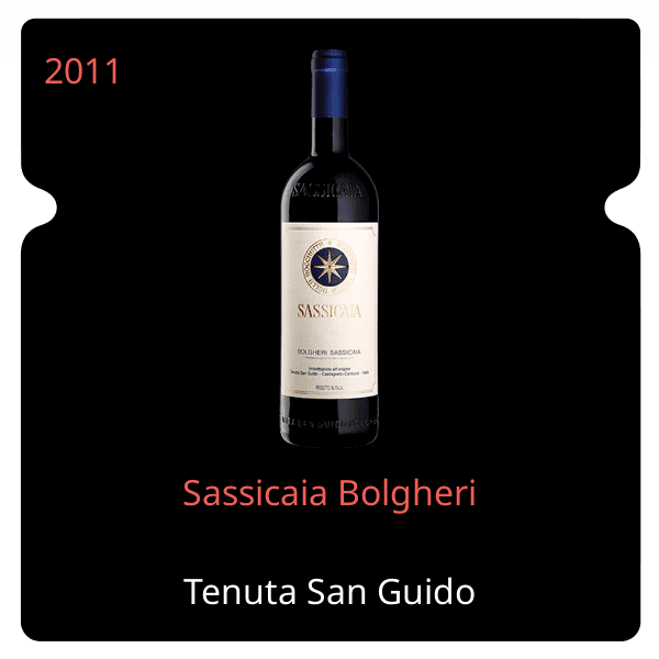 San Guido Sassicaia Bolgheri 2011