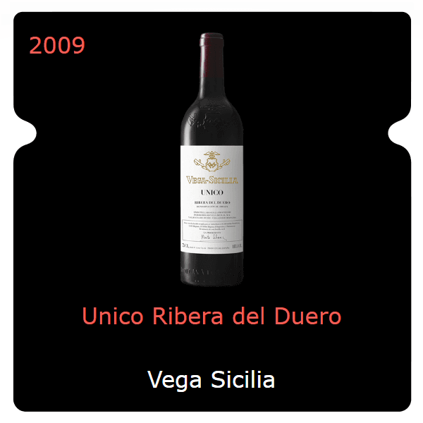 Vega Sicilia Unico Ribera del Duero 2009