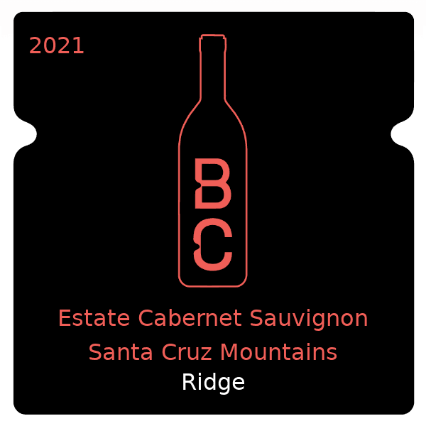 Ridge Estate Cabernet Sauvignon Santa Cruz Mountains 2021