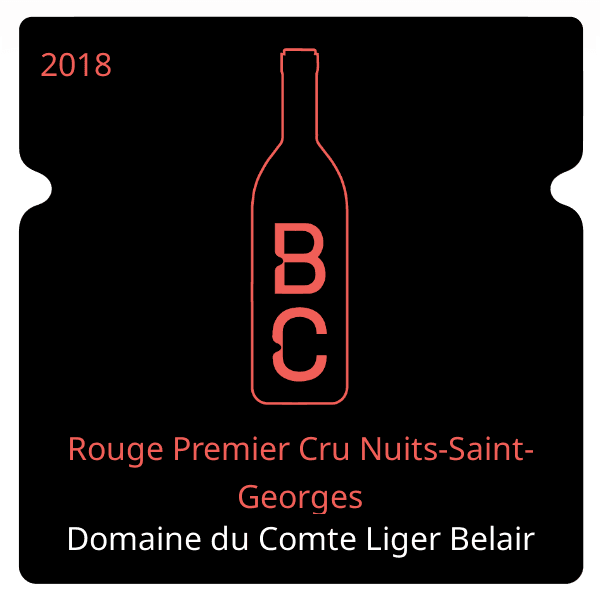 Comte Liger Belair Rouge Premier Cru Nuits-Saint-Georges 2018