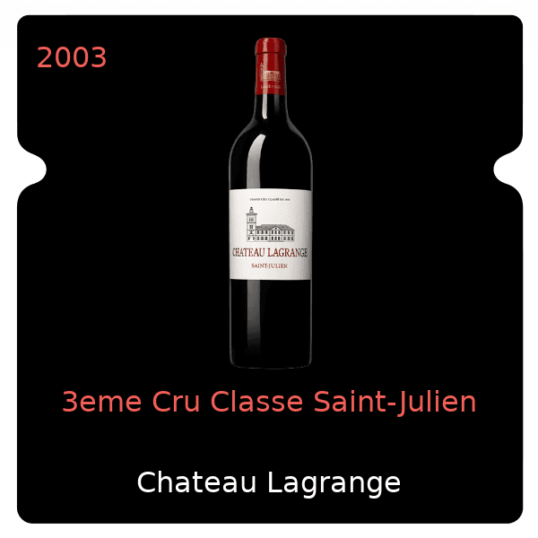 Lagrange 3eme Cru Classe Saint-Julien 2003