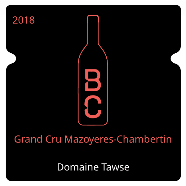Tawse Grand Cru Mazoyeres-Chambertin 2018