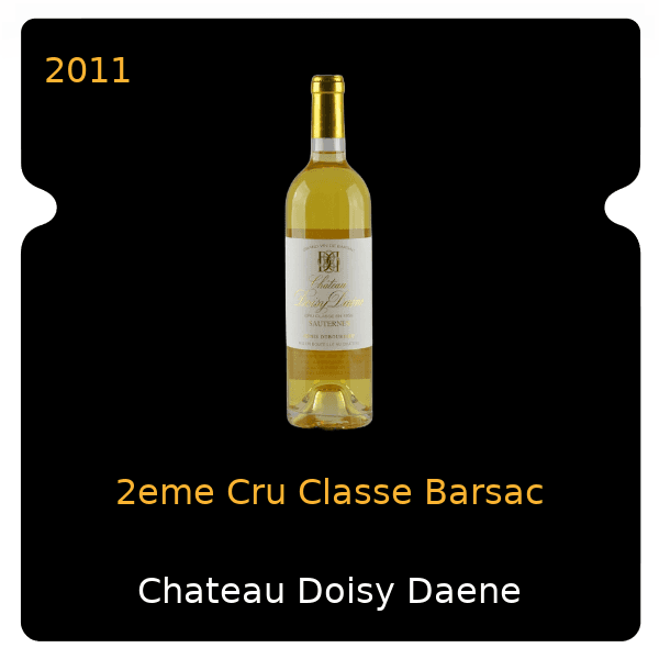 Doisy-Vedrines 2eme Cru Classe Barsac 2011