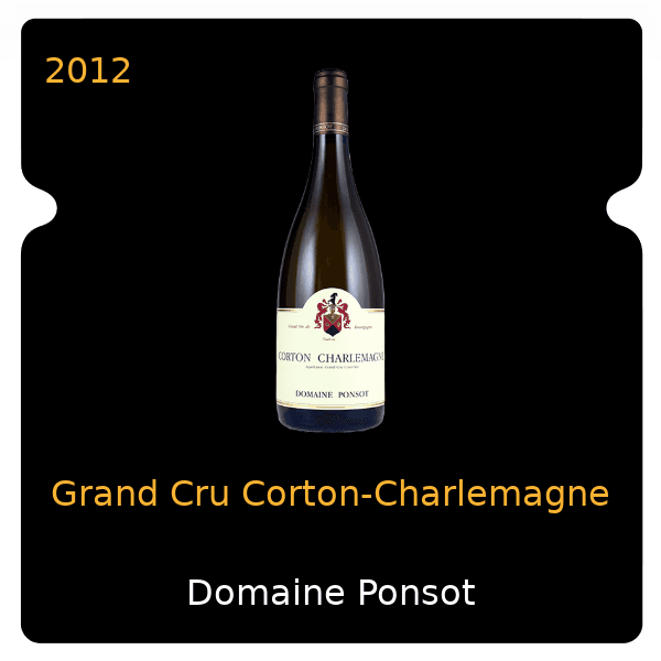 Ponsot Grand Cru Corton-Charlemagne 2012