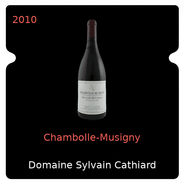Sylvain Cathiard Chambolle-Musigny 2010