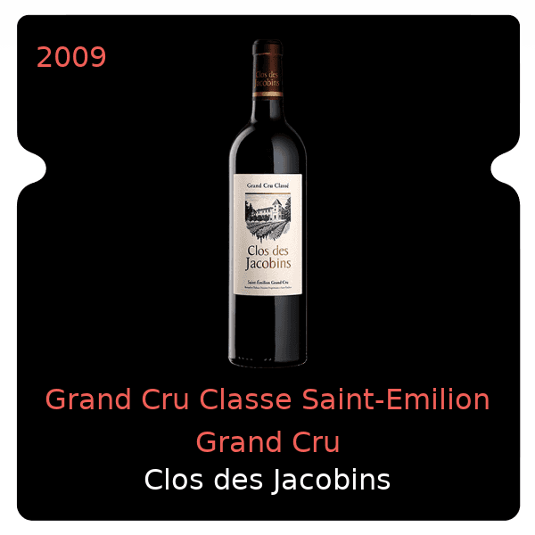 Jacobins Grand Cru Classe Saint-Emilion Grand Cru 2009